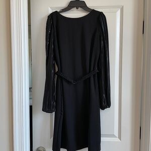 DKNY Black dress with long sleeve Size 6